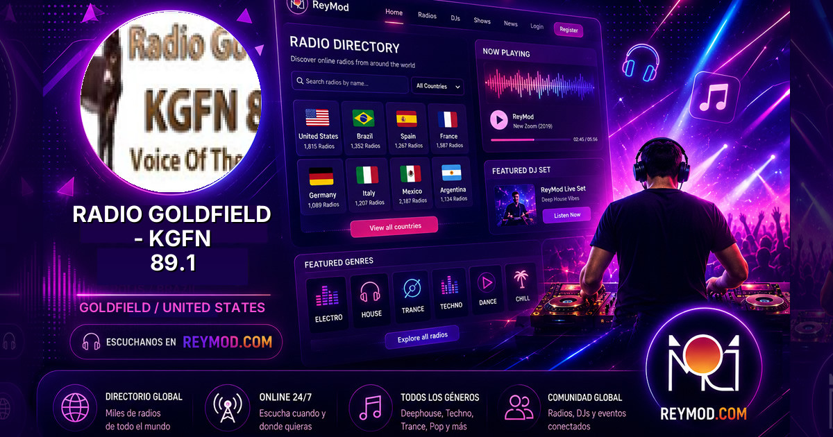 Radio Goldfield - KGFN 89.1 Banner
