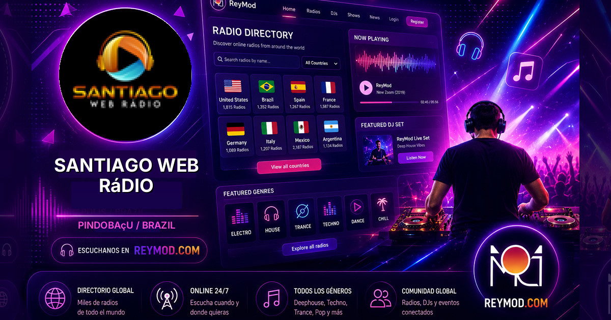 Santiago Web Rádio Banner