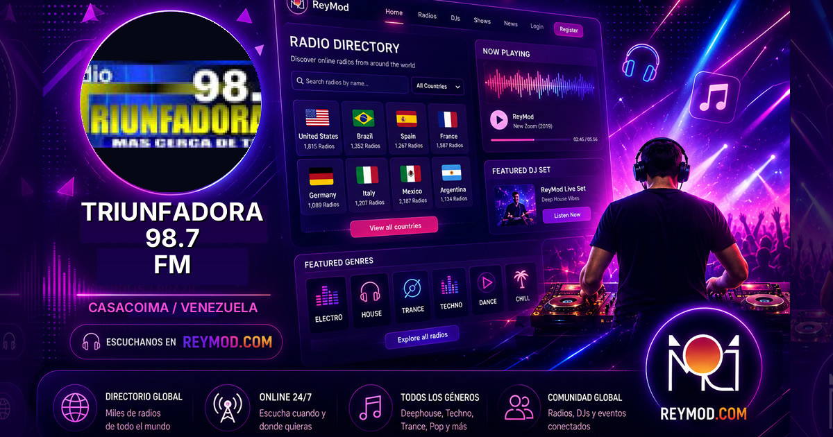 Triunfadora 98.7 FM Banner