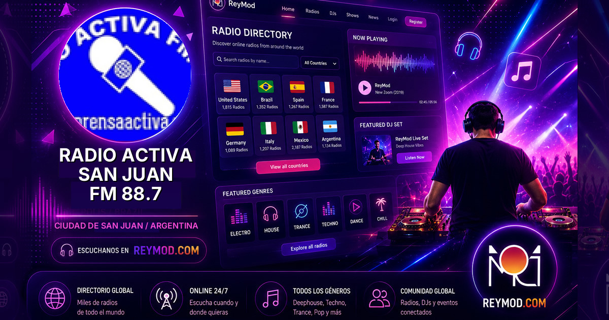 Radio Activa San Juan FM 88.7 Banner
