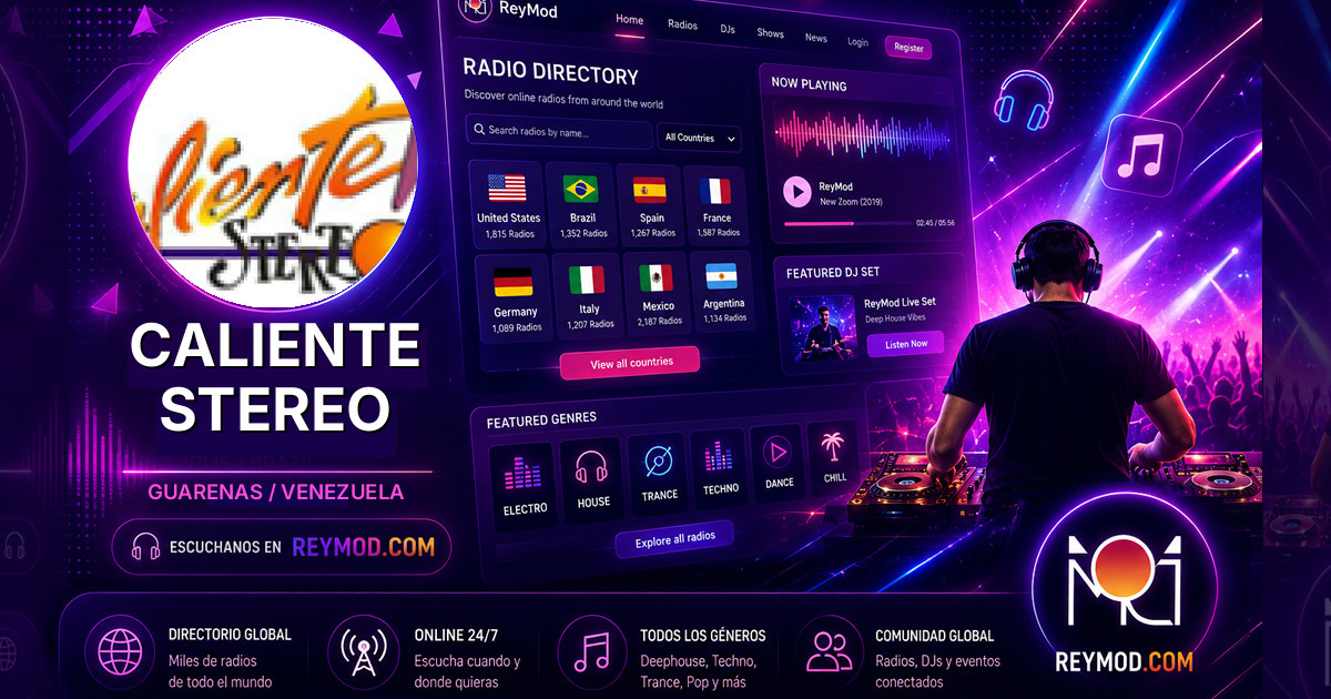Caliente Stereo Banner