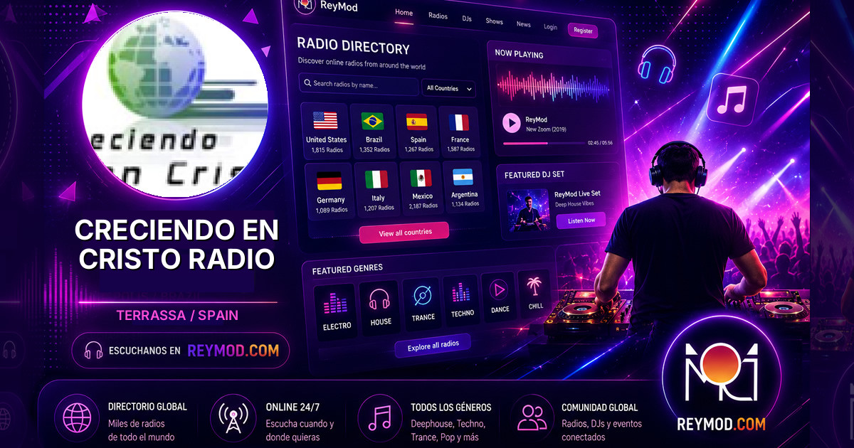 Creciendo en Cristo Radio Banner